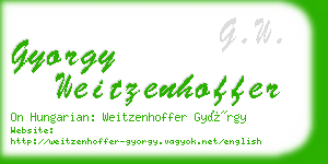 gyorgy weitzenhoffer business card